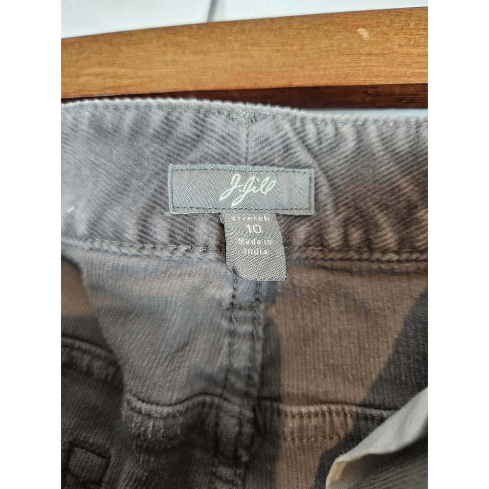 J.Jill‎ High-Rise Corduroy Boot-Cut Jeans, gray, size 12 - Picture 3 of 4